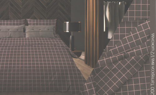 КПБ Арт. 200-1/2 таттерсол шоколад (пл. 120 г/м)