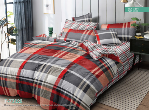 КПБ Поплин на резинке Арт. F-73020